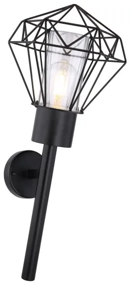 Globo 31355W - Vonkajšie nástenné svietidlo HORACE 1xE27/15W/230V IP44