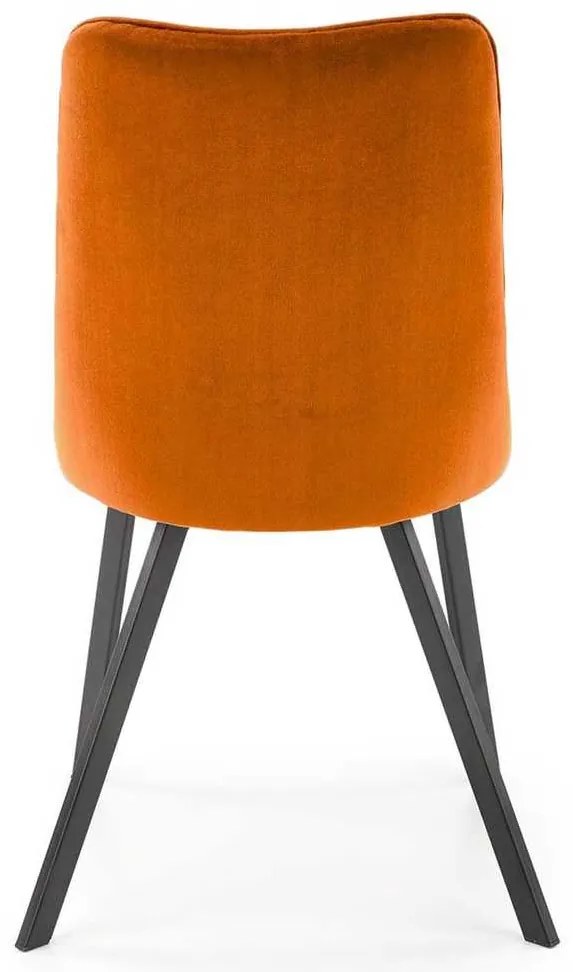 Jedálenská stolička Nyx, oranžová / čierna