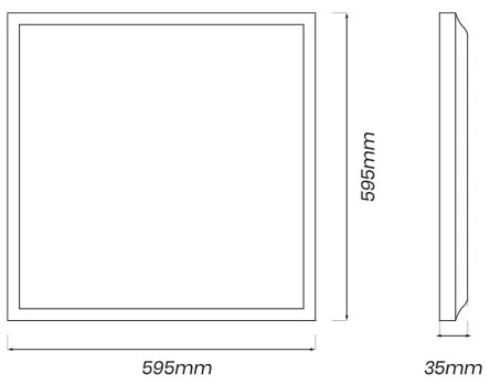 LED Panel LED/40W/230V 4000K 60x60 cm