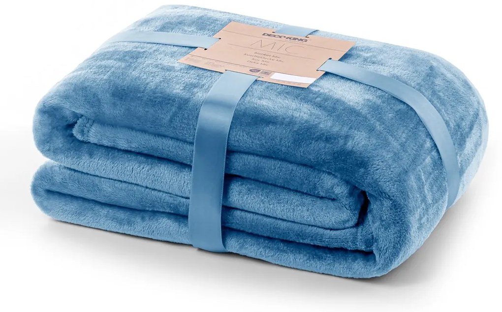 DecoKing Deka z mikrovlákna MIC 150/220x200 cm Rozměr: 150x200 cm, Barva: INDIGO