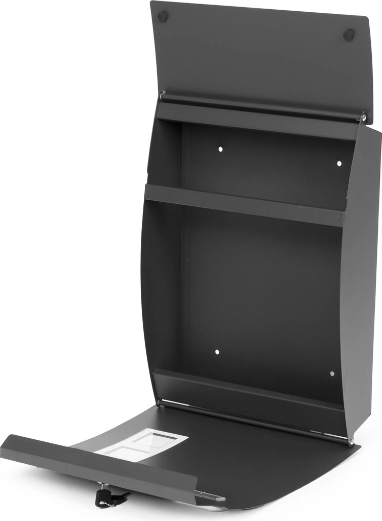 ModernHome Poštová schránka - antracitová, oceľová ModernHome