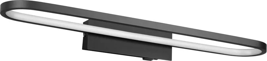 Matne čierne LED nástenné svietidlo (dĺžka 60 cm) Gianni - Trio