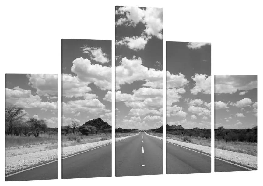 Manufakturer -  Päťdielny obraz Route 66 II