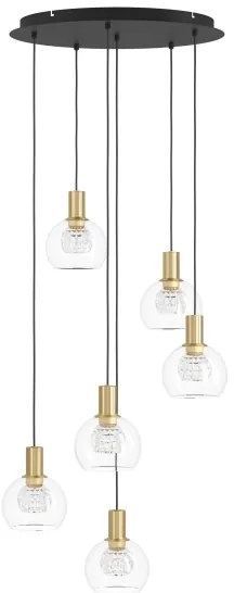 Eglo 390279 -LED Stmievateľný luster na lanku TERQUE 6xLED/5,4W/230V 3000K pr.54cm