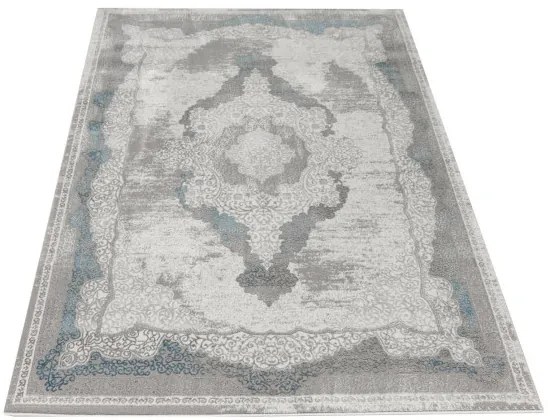 Koberec Allora Plus B827B ornament, sivý