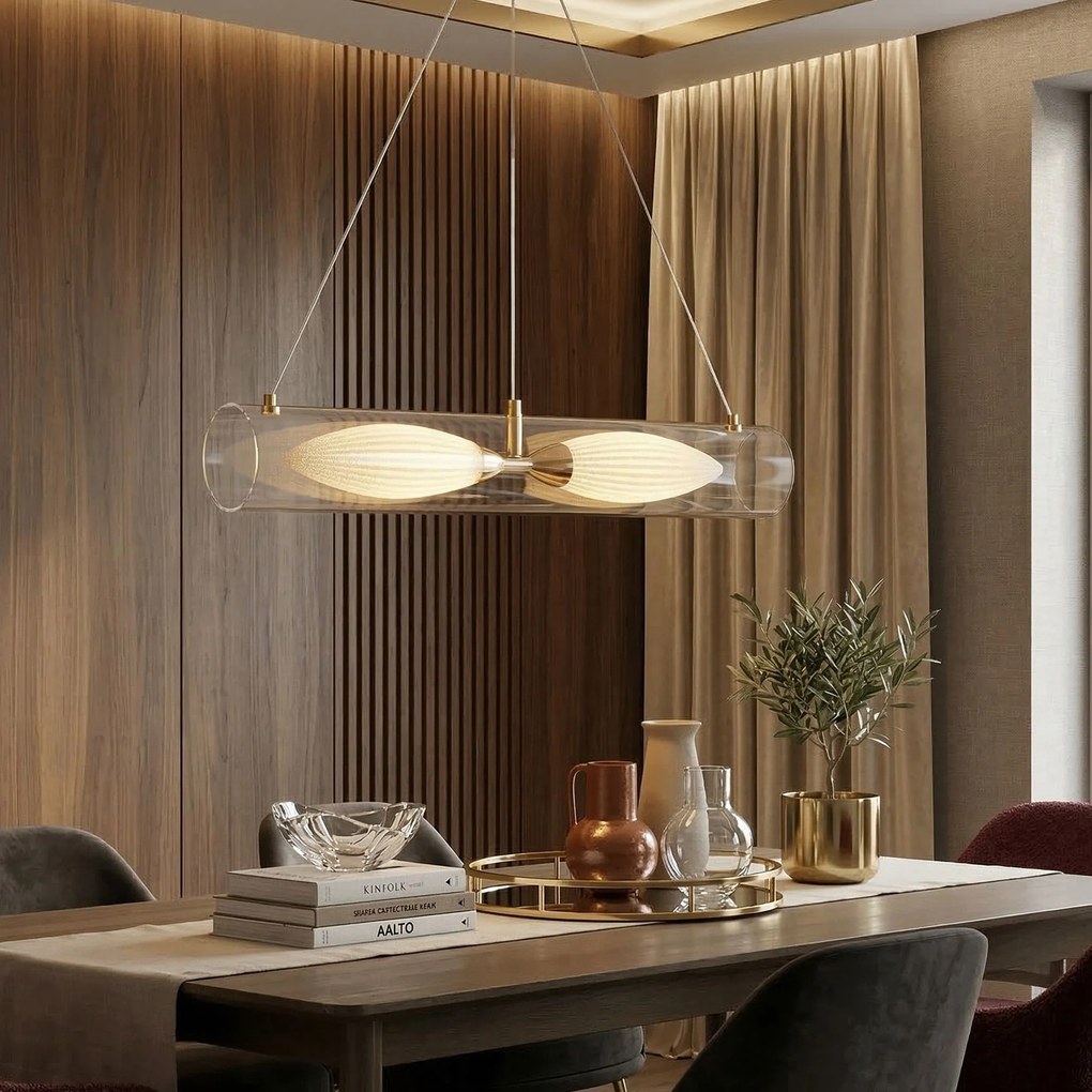 Toolight Toolight, ZÁVESNÉ STROPNÉ SVIETIDLO G152-2CP GOLD, OSW-04708