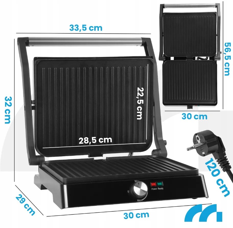 Elektrický gril a sendvičovač MalTec SM3000W 2200W