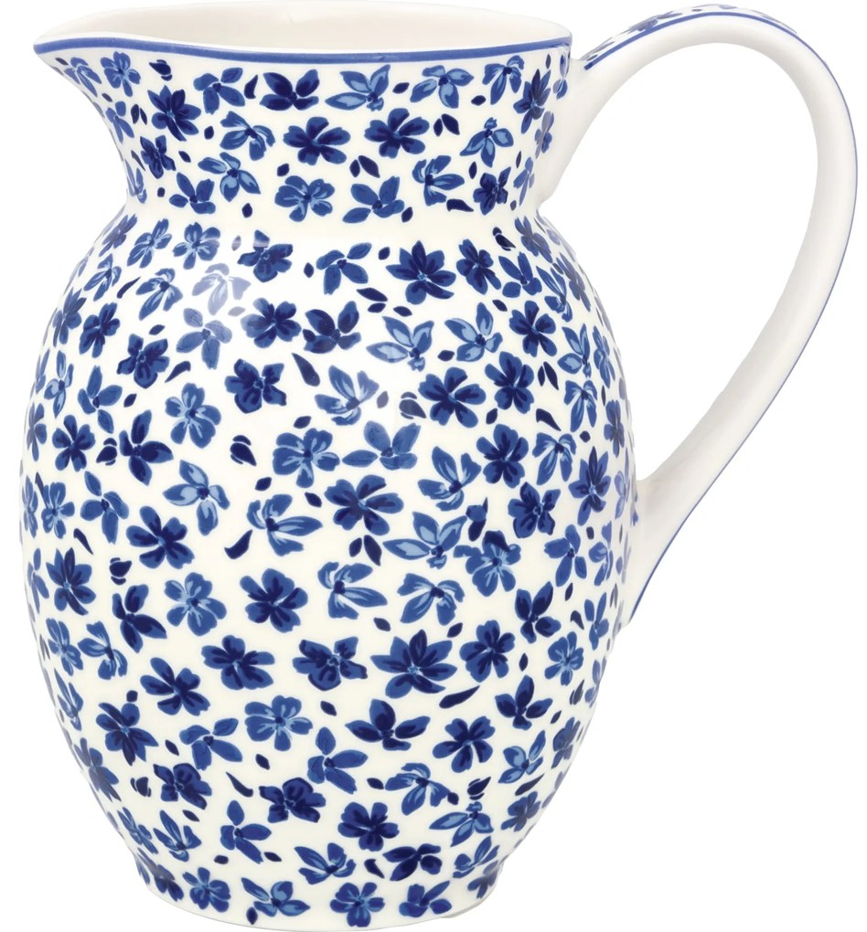 GREEN GATE Porcelánový džbán Dahla White 1,5 l