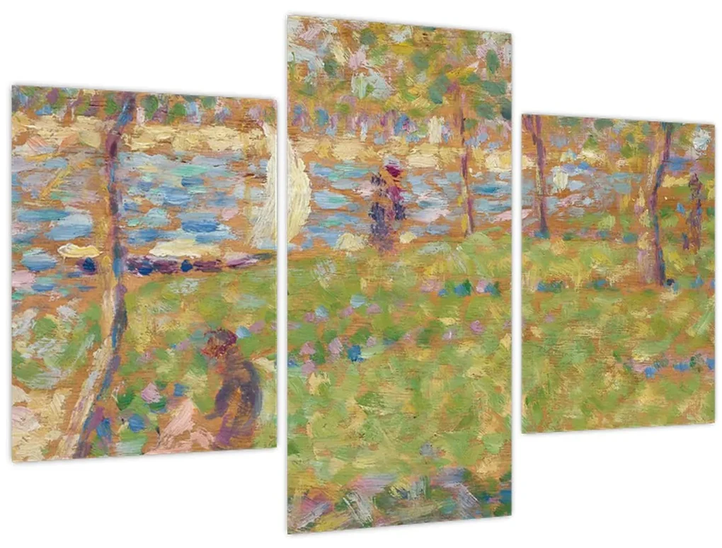 Obraz - Georges Seurat, Study for "La Grande Jatte", reprodukcia (90x60 cm)
