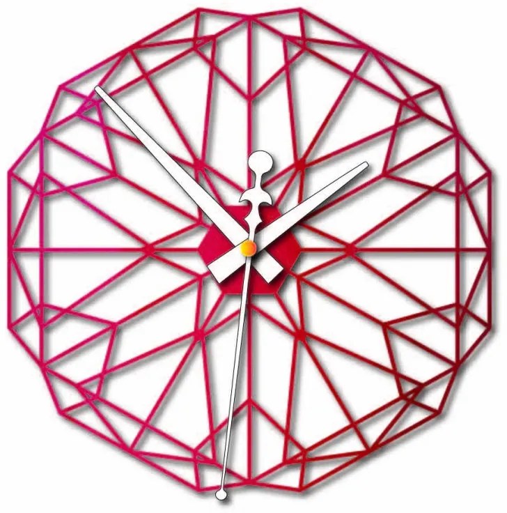 Sentop Geometrické hodiny na stenu z drevenej preglejky FPL PR0346 aj čierne l 3D HODINY PR0346 PWD