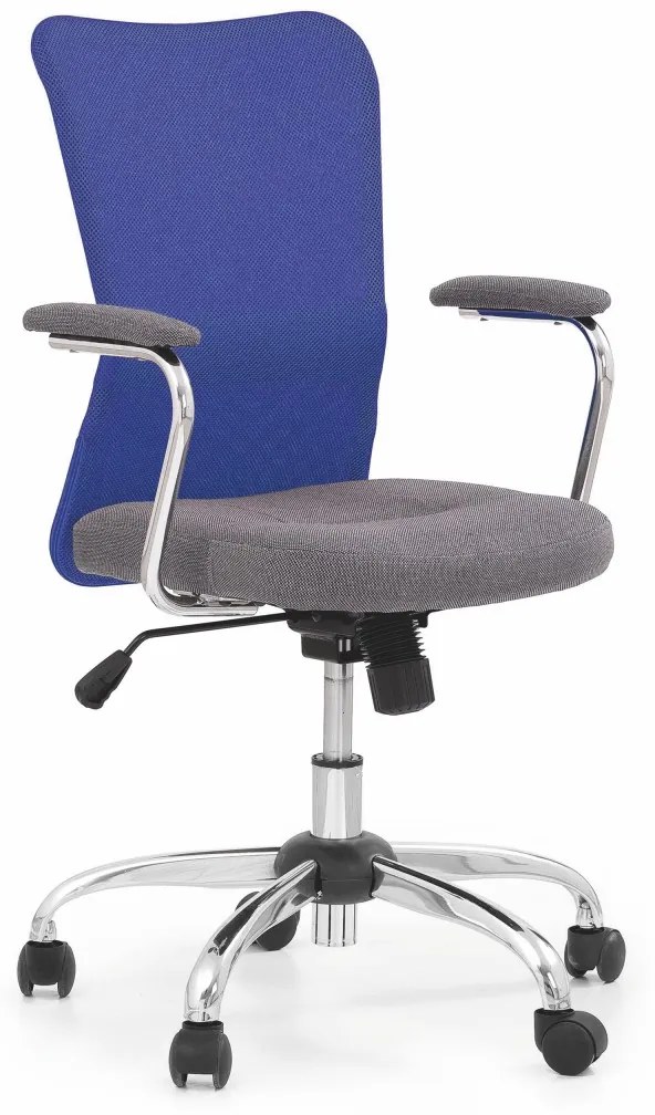Študentská stolička Nady sivá/modrá