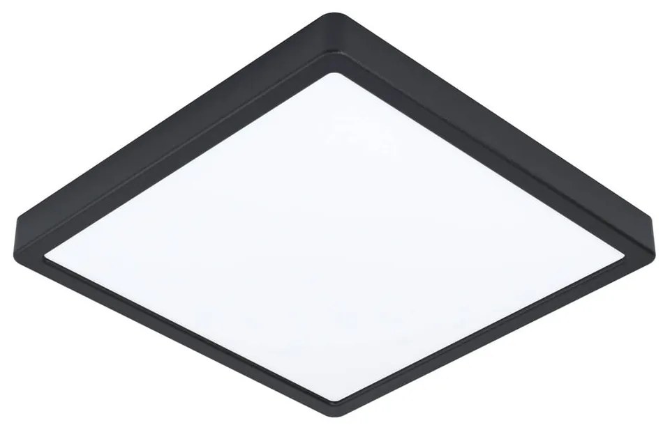 Čierne LED stropné svietidlo 28,5x28,5 cm FUEVA 5 – EGLO