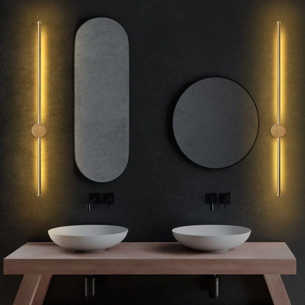 LED nástenné svietidlo v zlatej farbe ø 7 cm Sword – Opviq lights