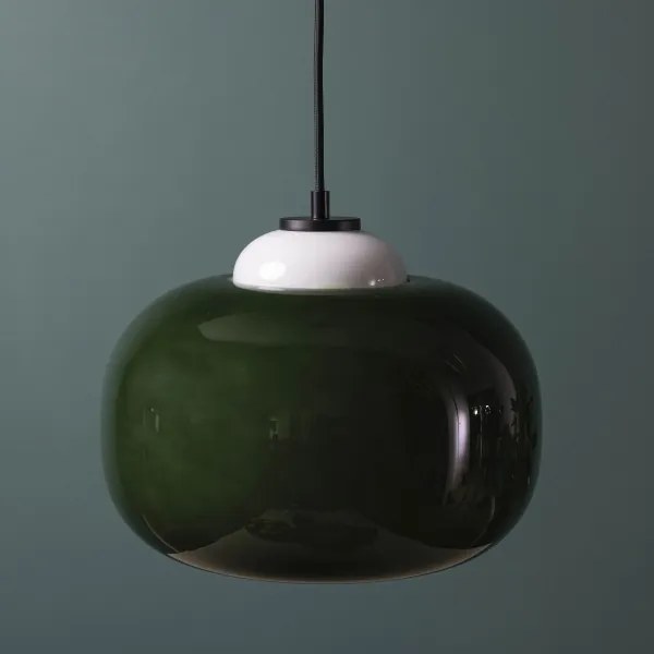 Brilliant - Luster na lanku BLOP 1xE27/60W/230V zelená