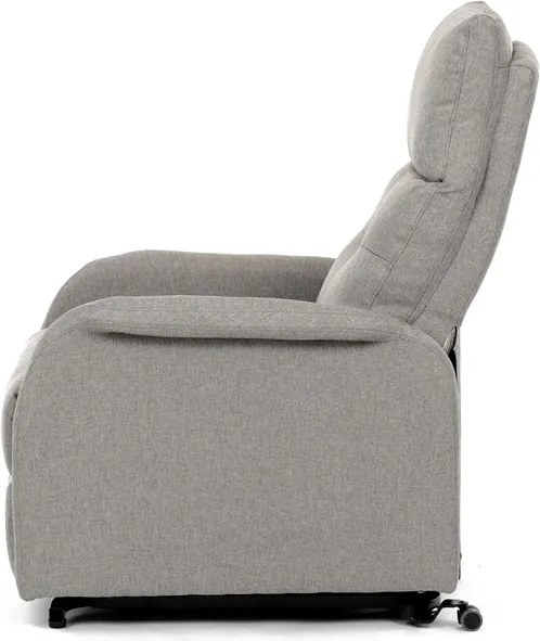 Autronic BONTEC Polohovacie kreslo, elektrické káblové ovládanie, krémová, látka, TV-5482 CRM2 Farba: Šedá