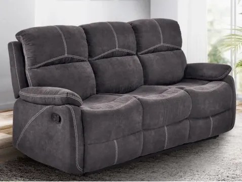 Trojsedák Fortuna, šedá látka, funkcia polohovanie%