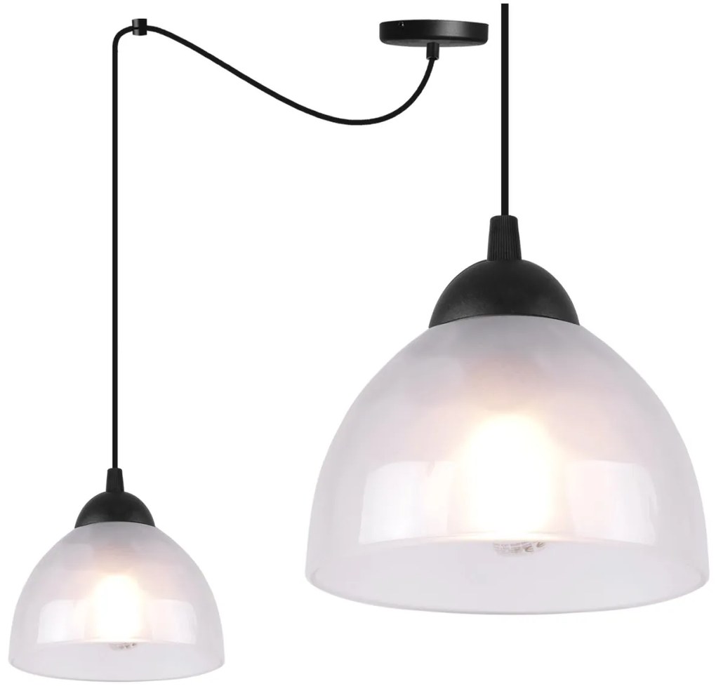 Závesné svietidlo Venice Spider, 1x mliečne sklenené tienidlo