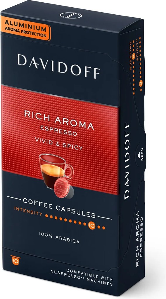 DAVIDOFF CAFÉ Rich Aroma Espresso - 10 kapsúl