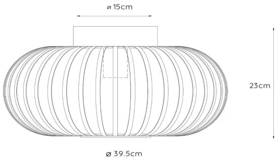 Lucide 78174/40/31 - Stropné svietidlo MANUELA 1xE27/60W/230V pr. 39,5 cm biela