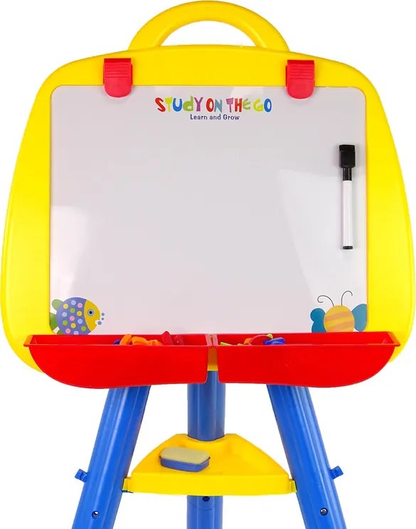 LEAN Toys Stojaca magnetická tabuľa Pen Blue