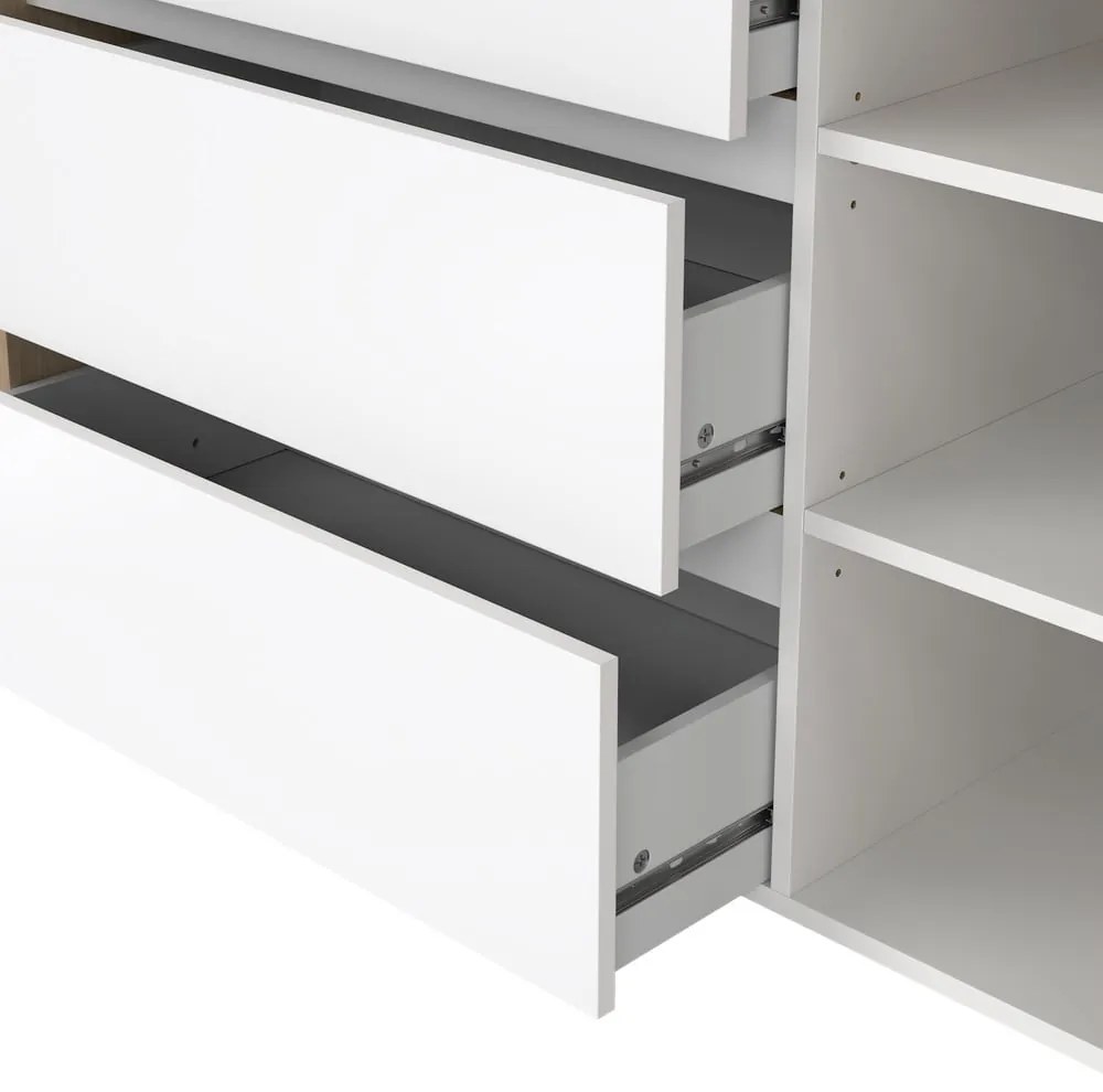 Biela komoda 119x84x48 cm Next – Tvilum