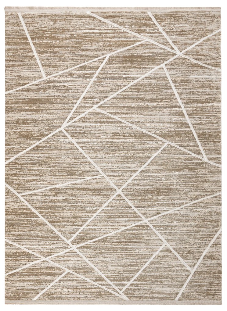 Koberec DUKE 51557béžovo/krémový - Geometrický, štrukturálny