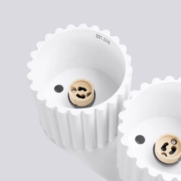 Sollux SL.1780 - Bodové svietidlo AURA 2xGU10/10W/230V biela