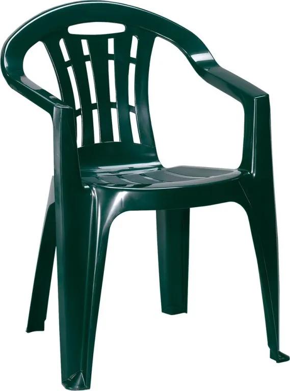 Záhradná stolička MALLORCA – tmavozelená
