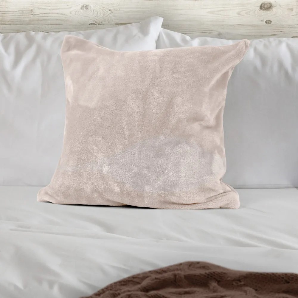 Polášek Poťah na vankúš z mikroplyšu - Olivová | 70 x 90 cm