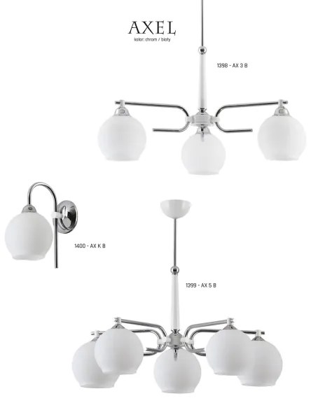 Jupiter 1399 - AX 5 B - Luster na tyči AXEL 5xE27/60W/230V