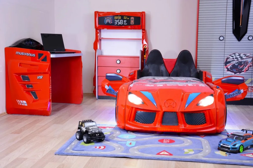 Detská posteľ Auto Mkl červená
