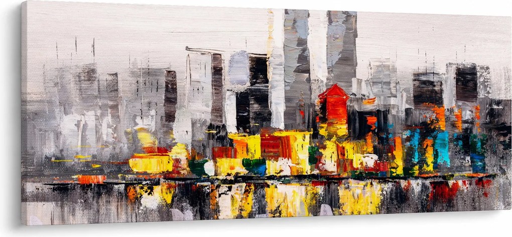 Obraz - Maľba veľkomesta (120x50 cm)