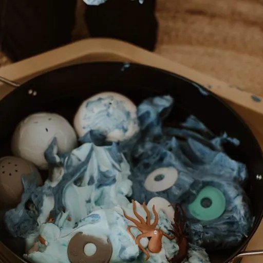 Silikónové stohovacie poháre, oceán