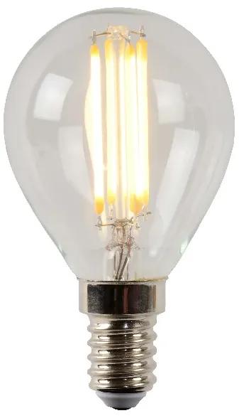 Lucide 49022/04/60 LED žiarovka - priemer 4,5 cm - LED stmievatelná - E14 - 1x4W 2700K - Priehľadná
