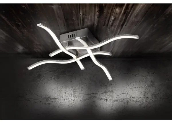 Leuchten Direkt 15131-55 - LED Prisadený luster WAWE 4xLED/4,6W/230V matný chróm