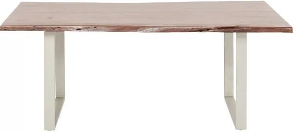 KARE DESIGN Stôl Harmony Walnut 200×100 cm strieborná 76 × 200 × 100 cm