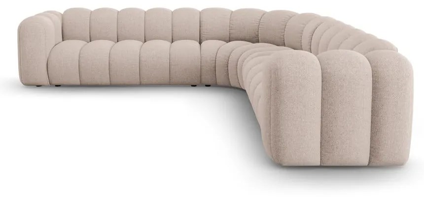Béžová ženilková modulárna rohová pohovka Lupine – Micadoni