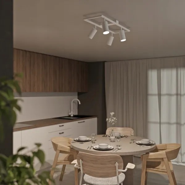 Bodové svietidlo 4xGU10/30W/230V biele