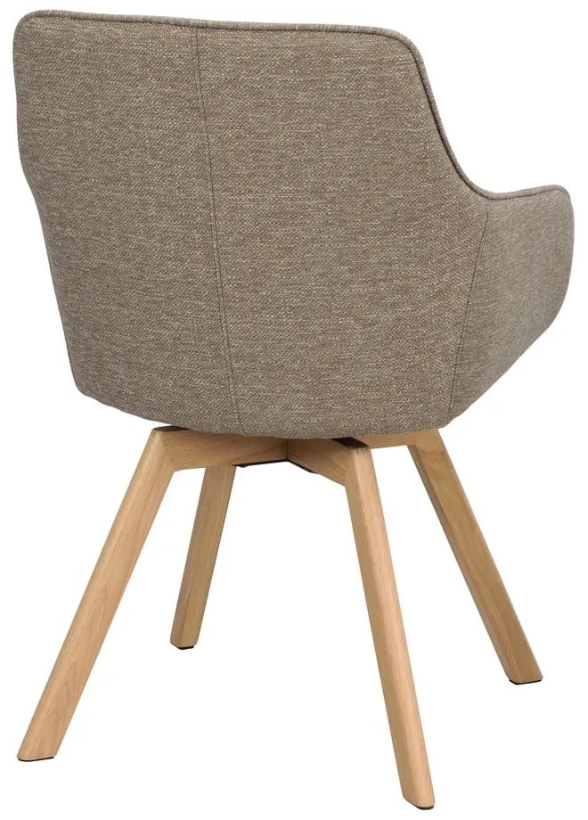 Béžové čalúnené jedálenské kreslá v súprave 2 ks Alison – Rowico