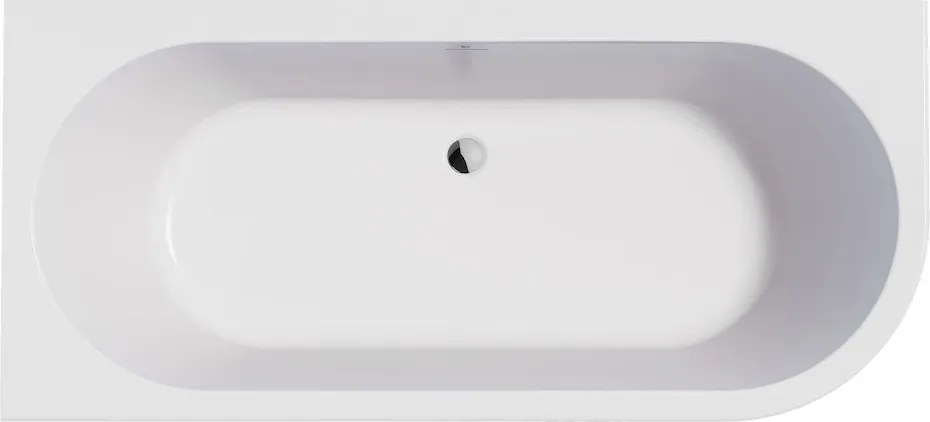 Asymetrická vaňa Eternity Corner 165 x 75 cm ľavá s/zint.obal s/syfom biela