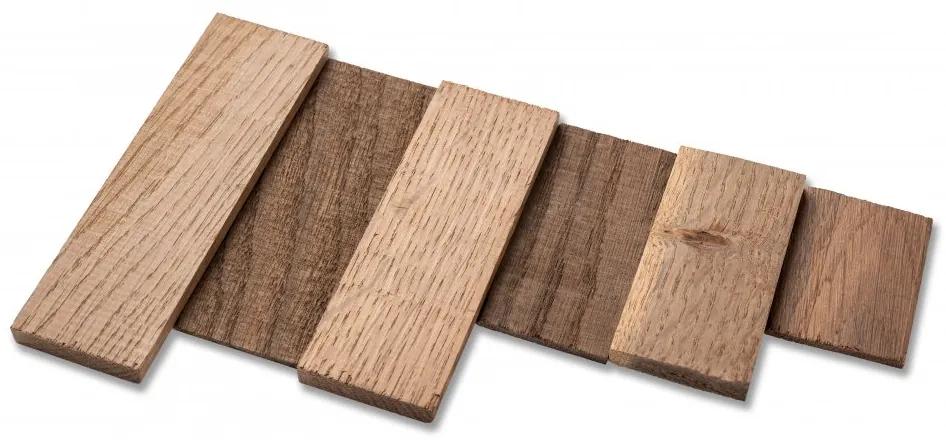 BERKA - THERMO DUB, brúsený povrch, jednotlivé lamely alebo obkladový panel 590 x 90 x 3 a 10 mm (0,0531m²) - drevený obklad jednotlivé lamely (1m2)
