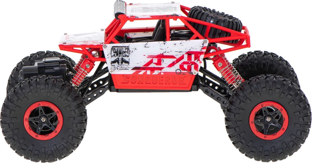 KIK RC Rock Crawler 1:18 diaľkovo ovládané auto 4x4 červené