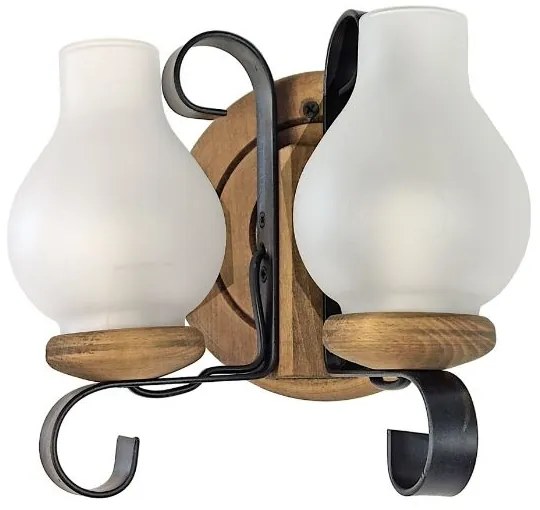 Brilagi - Nástenné svietidlo ROATA APLICA 2xE14/40W/230V buk