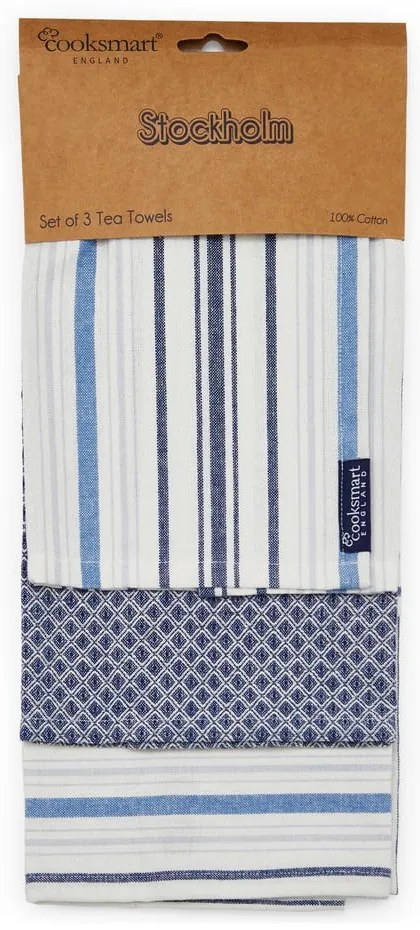 Bavlnené utierky v súprave 3 ks 45x65 cm Stockholm - Cooksmart ®