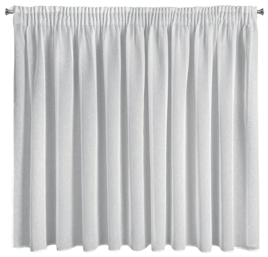 ZÁCLONA NA PÁSKE ANGELA 400X145 CM BIELA