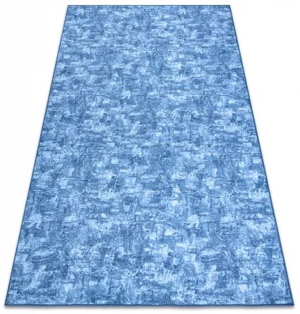 Koberec SOLID modrý 70 BETON Veľkosť: 100x250 cm