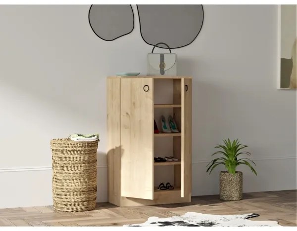 Skrinka na topánky DEFNE 100x60 cm béžová