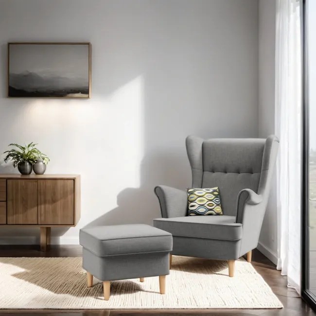 Kreslo VELO svetlosivé