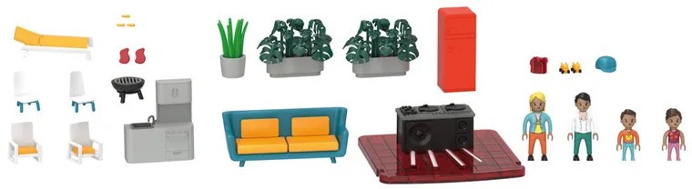 Playtive Stavebnica L so svetlom a zvukovými efektami (plážový bungalov) (100337028)