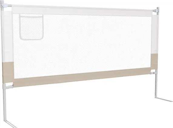 Detská zábrana na posteľ, 180 cm, výškovo nastaviteľná
